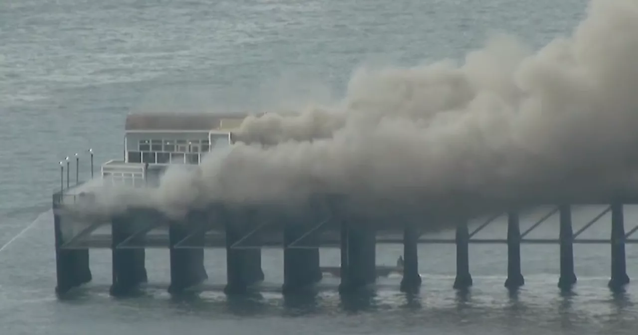 Oceanside Fire Department responds to blaze on pier