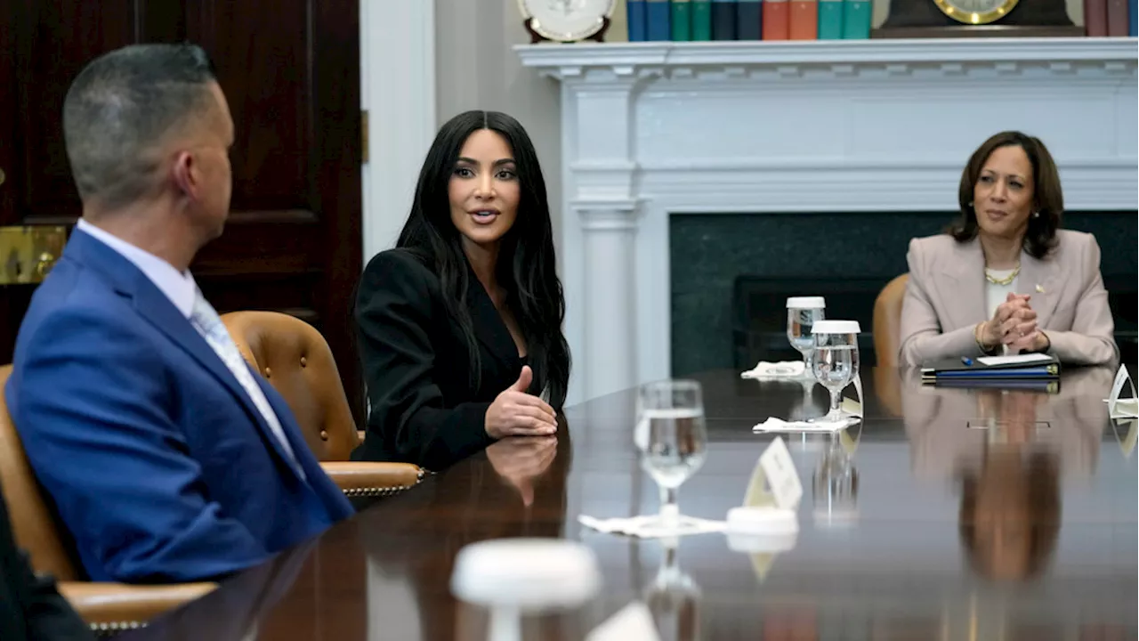 Kim Kardashian joins VP Harris to discuss criminal justice reform