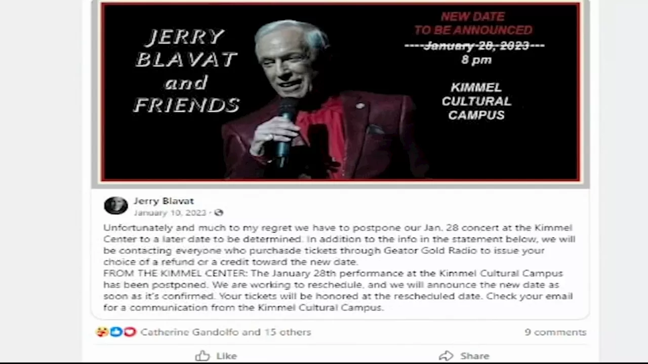 Troubleshooters helps South Jersey woman get ticket refund for canceled Jerry Blavat show