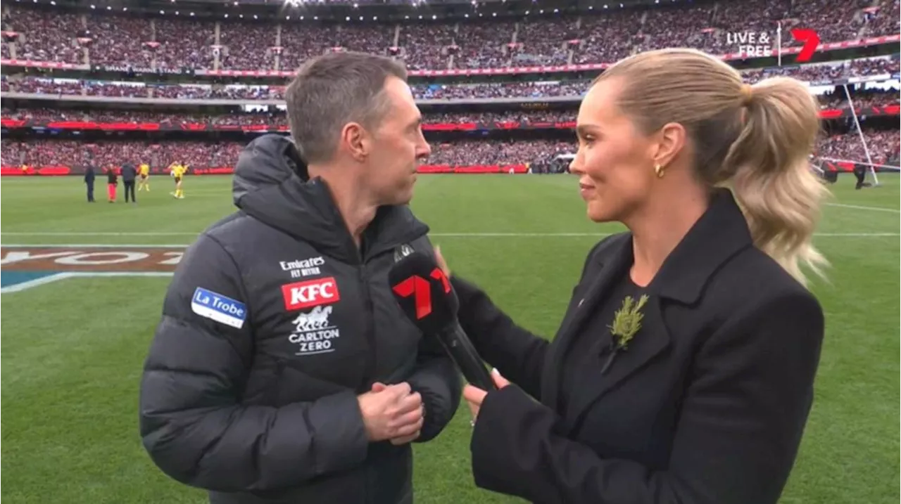 Craig McRae becomes emotional after stirring pre-match Anzac Day ceremony