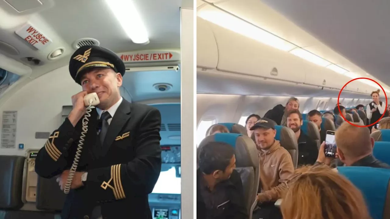 Pilot tears up as he makes surprising proposal announcement mid-flight: ‘OMG I’m crying’