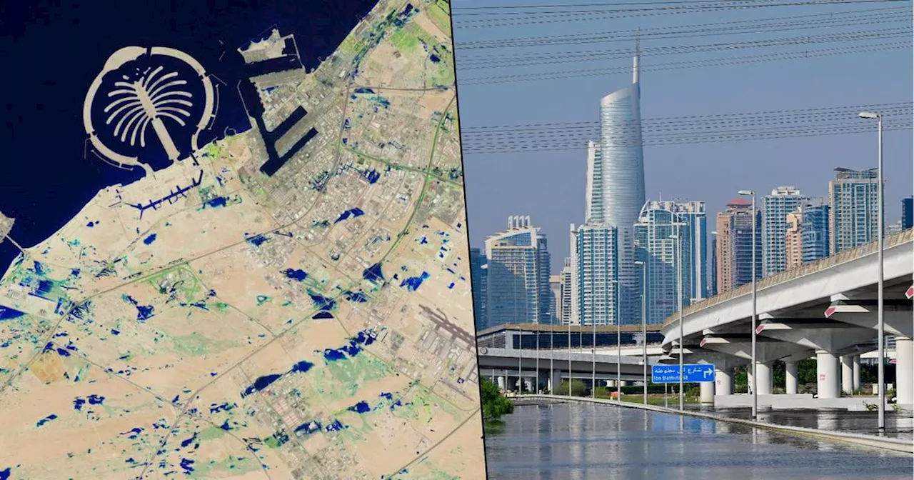 Les inondations à Dubaï vues de l’espace: l’avant/après impressionnant de la NASA