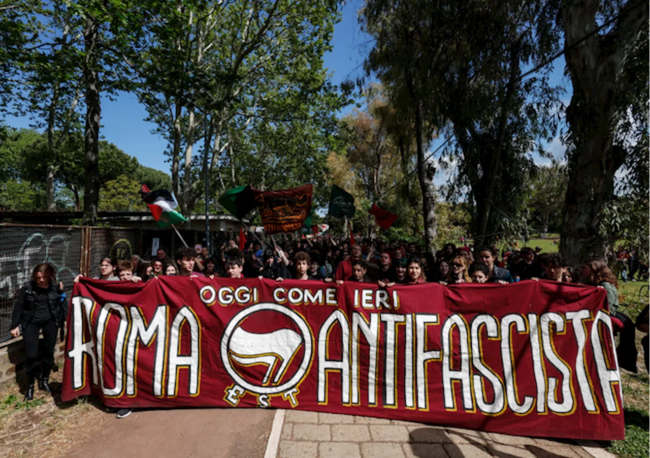 Manifestazione a Roma per la Festa della Liberazione