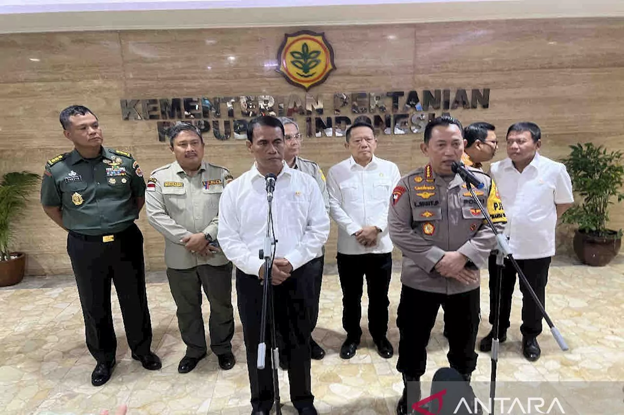 Kapolri dukung penuh Kementan wujudkan ketahanan pangan