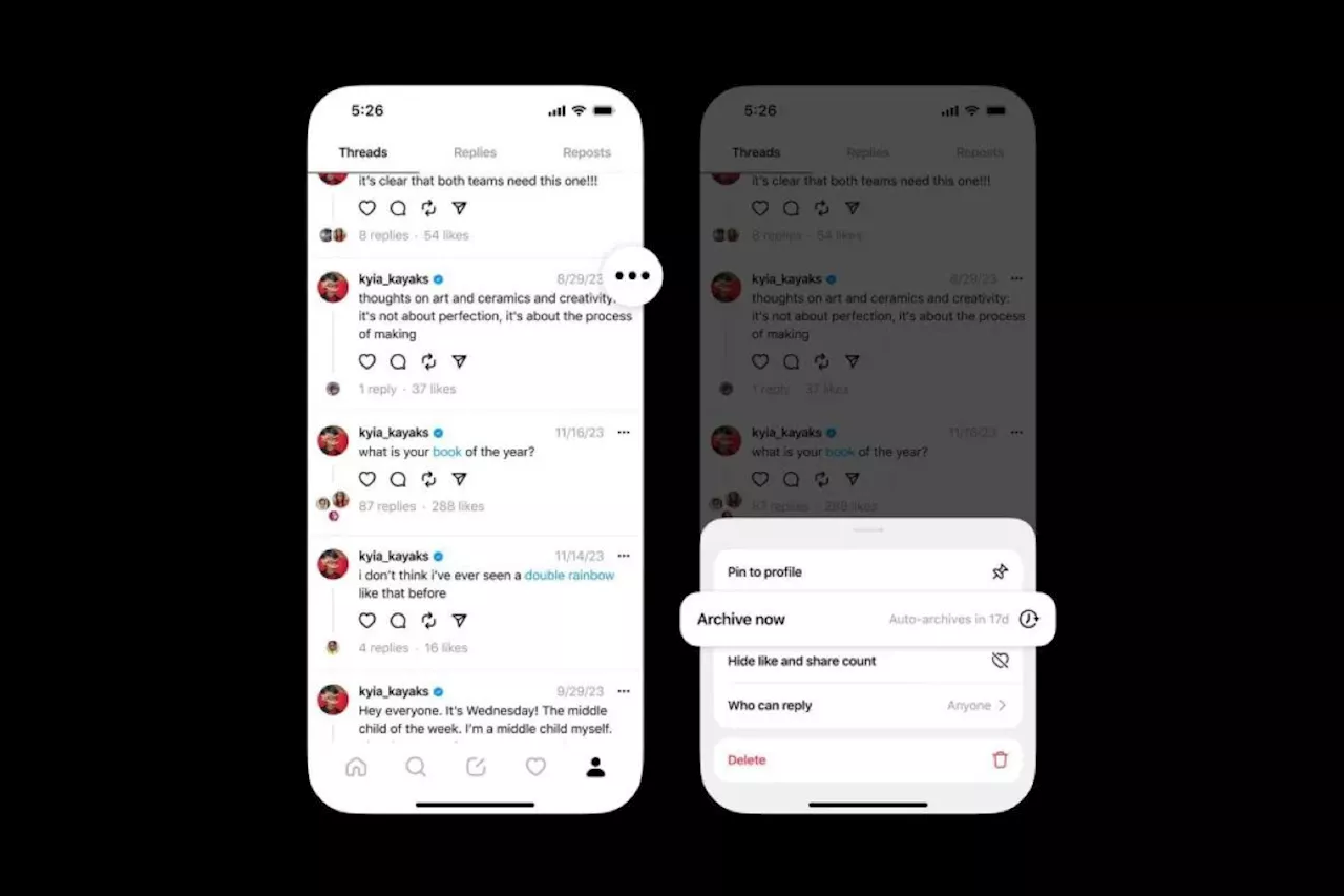 Threads akan hadirkan fitur mengarsipkan unggahan secara otomatis