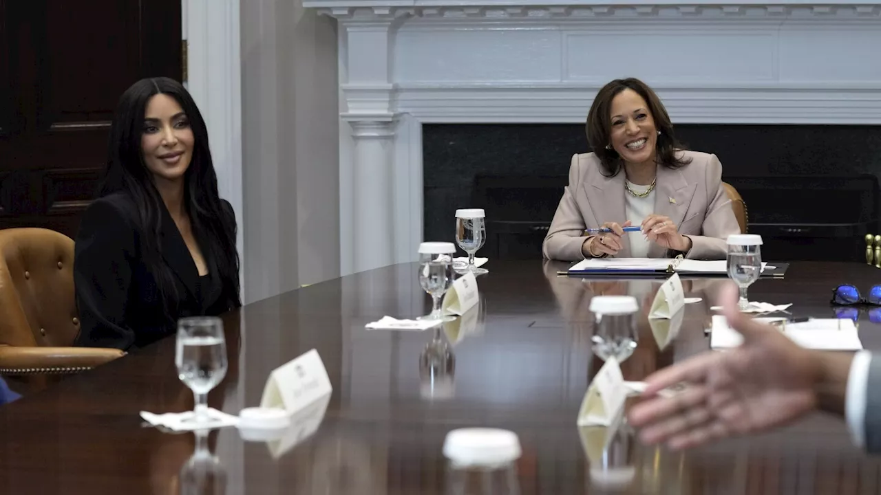 Kim Kardashian joins VP Harris to discuss criminal justice reform