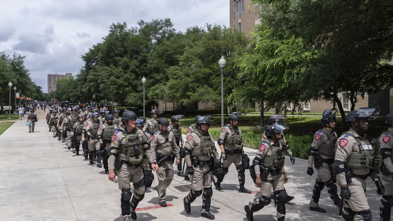 National Guard soldiers were not called to address Israel-Hamas war protest at Texas university