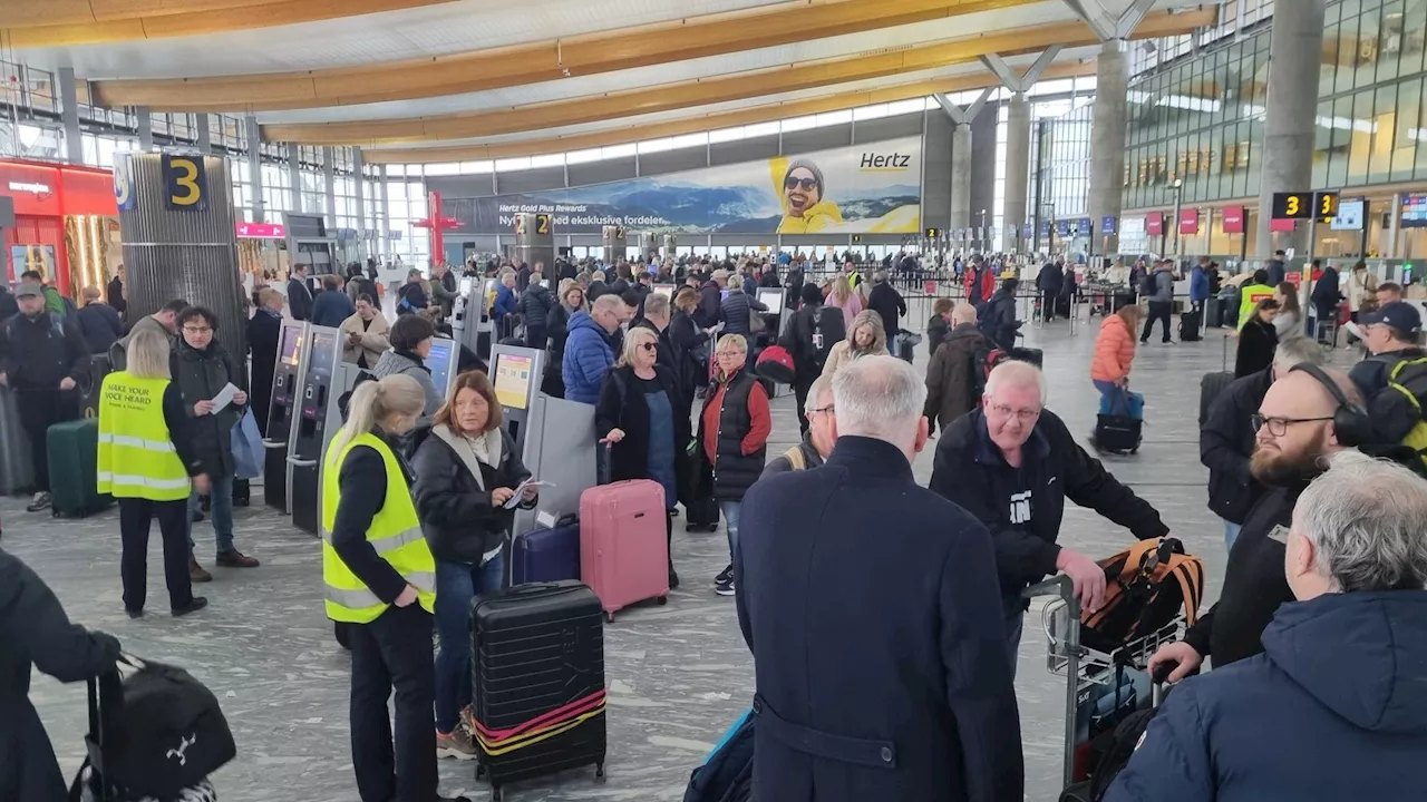 Flytrafikken åpnes igjen – forsinkelser utover dagen