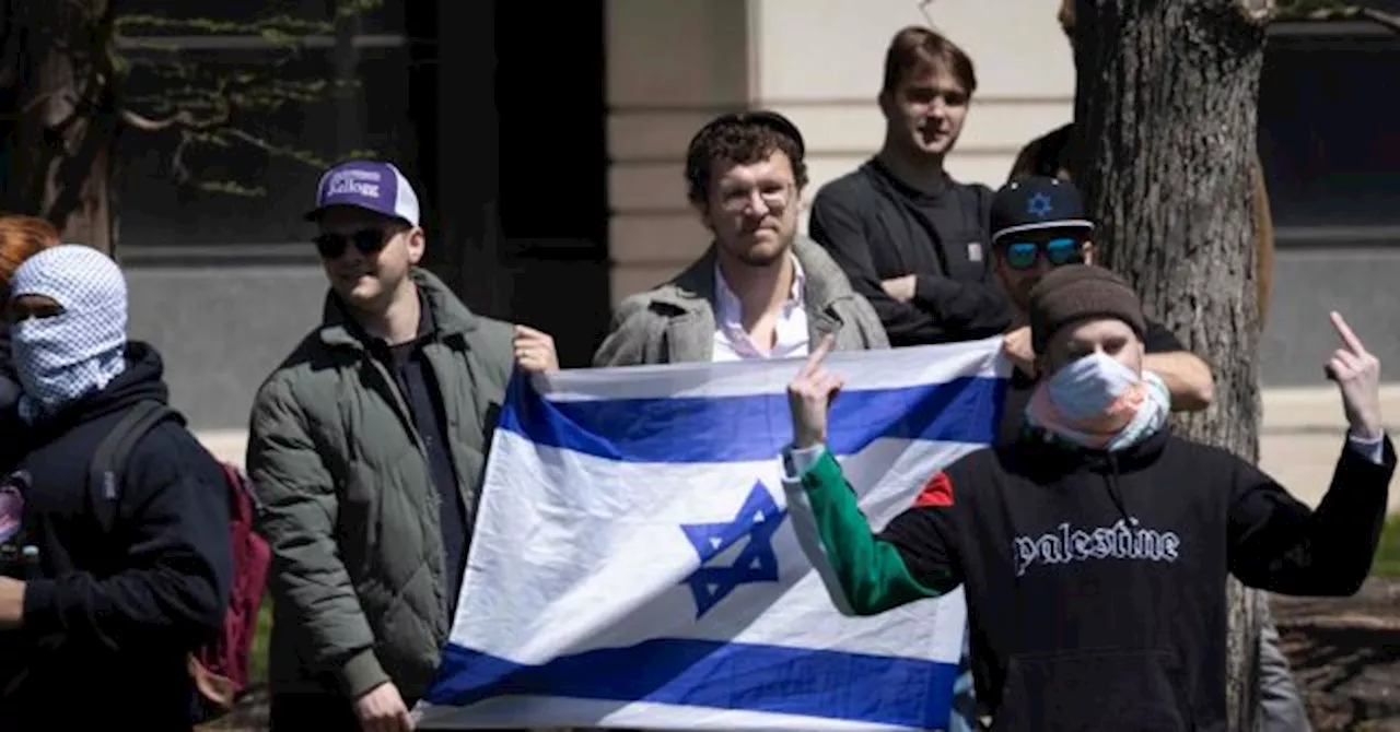 Northwestern Encampment: Activists Taunt Pro-Israel Students, Steal American Flag