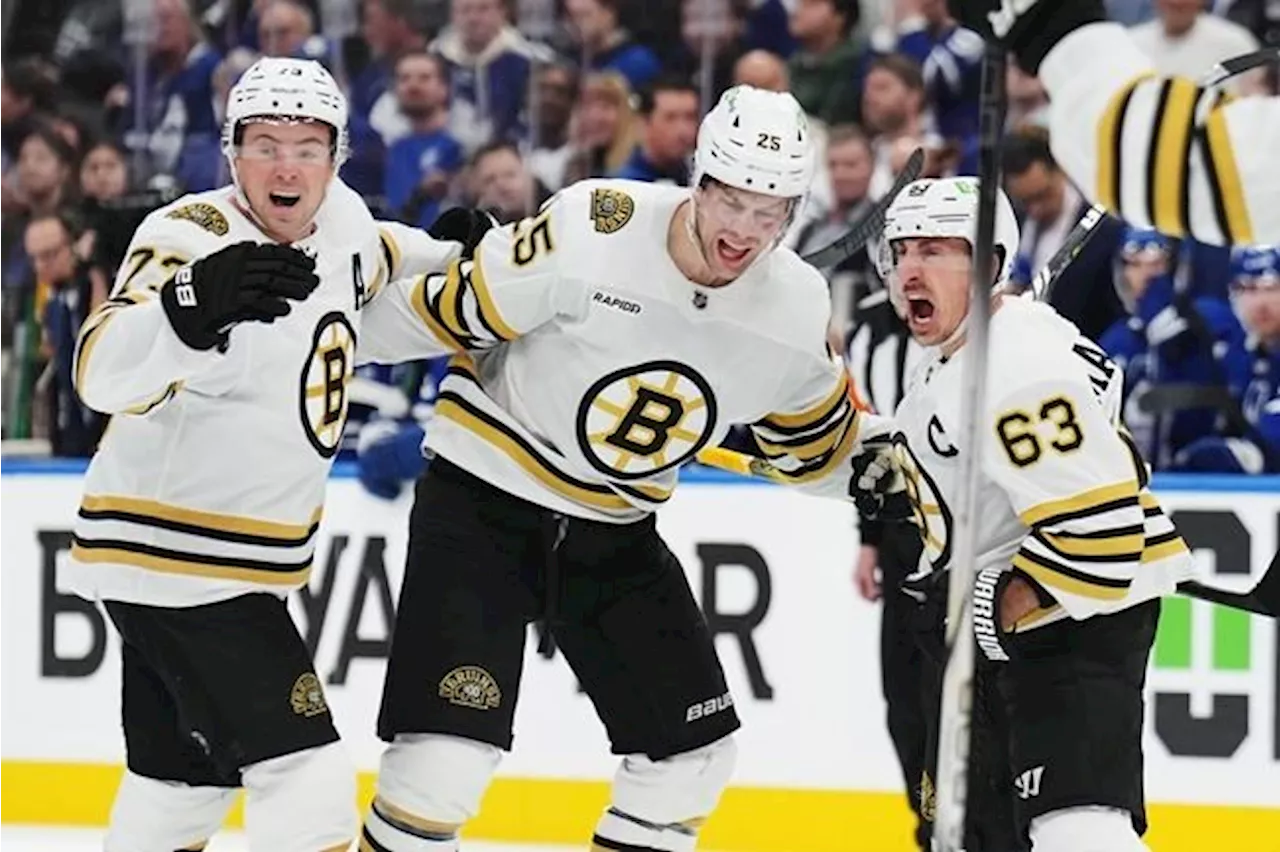 Brad Marchand scores two, Bruins down Maple Leafs 4-2 to take 2-1 series lead