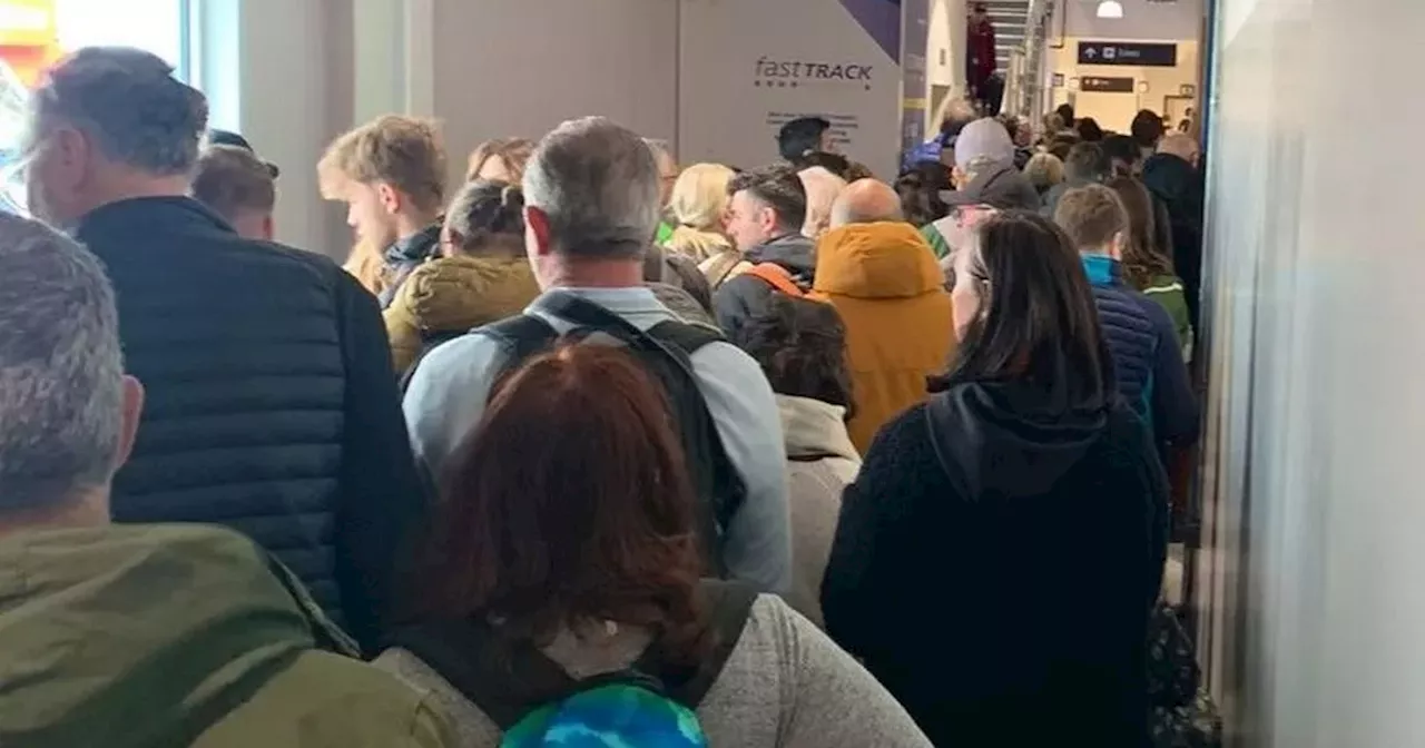 Scots airport passengers stuck in huge queues as UK Border Force system crashes