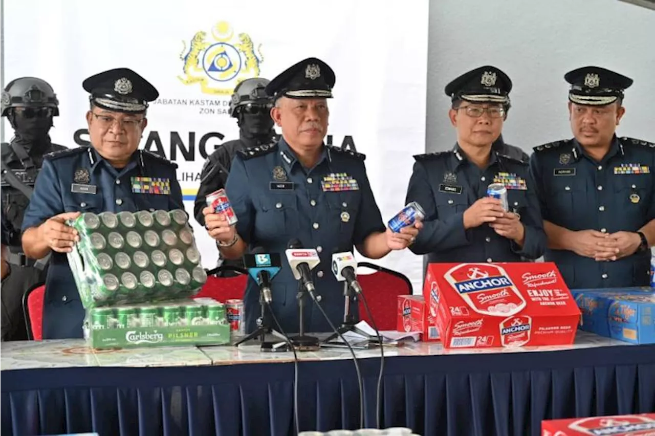 Customs foils RM1.9bil beer smuggling attempt at Sepanggar Port