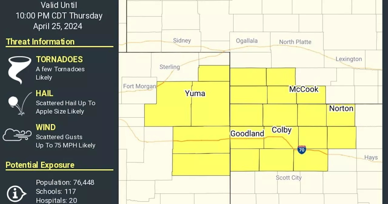 Colorado’s first tornado watch of the 2024 season issued for the northeastern, central plains