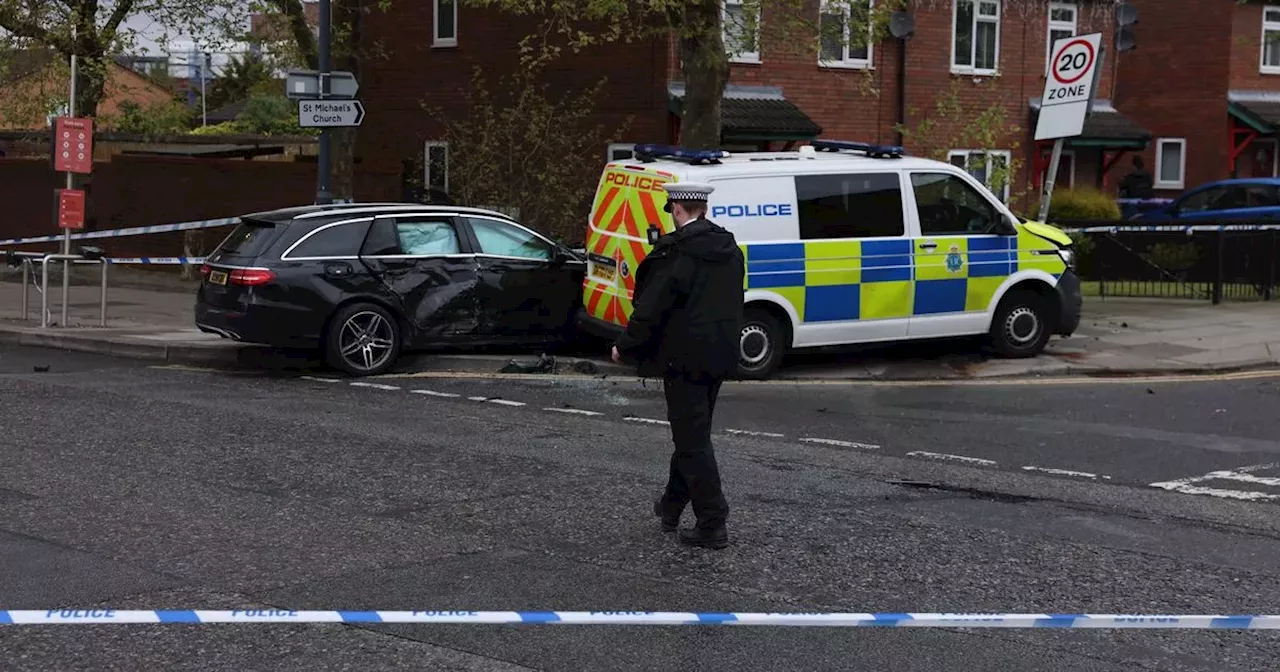 Police officer injured after crash with car on way to 999 call