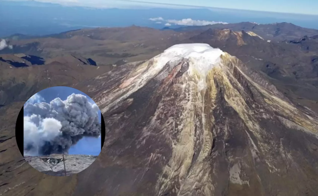 En video: impactante emisión de ceniza del Volcán Nevado del Ruiz