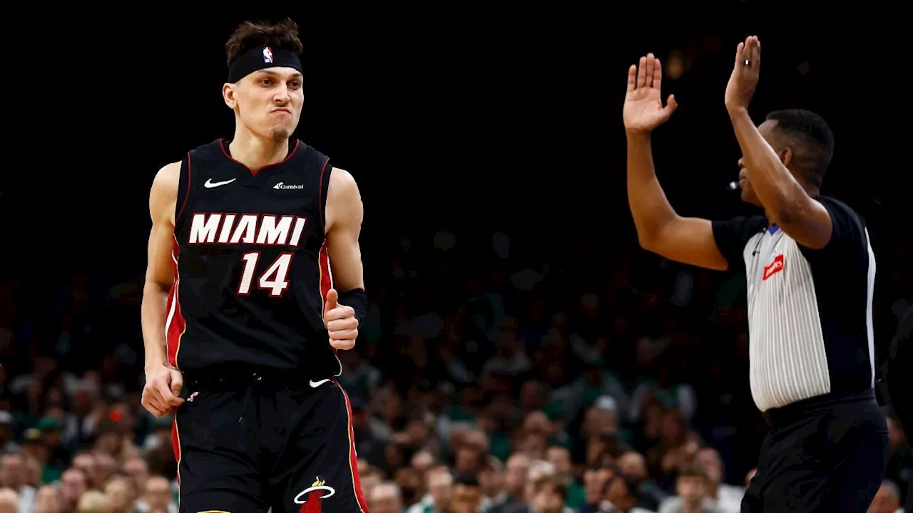 Heat torch Celtics with 23 3-pointers to even series in Game 2