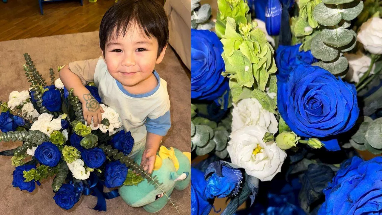 Bea Fabregas and Nikko Ramos' son Tyler receives flowers from Beyonce