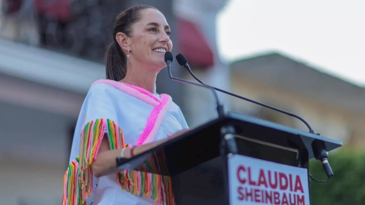 Claudia Sheinbaum es recibida con un son jarocho en Veracruz