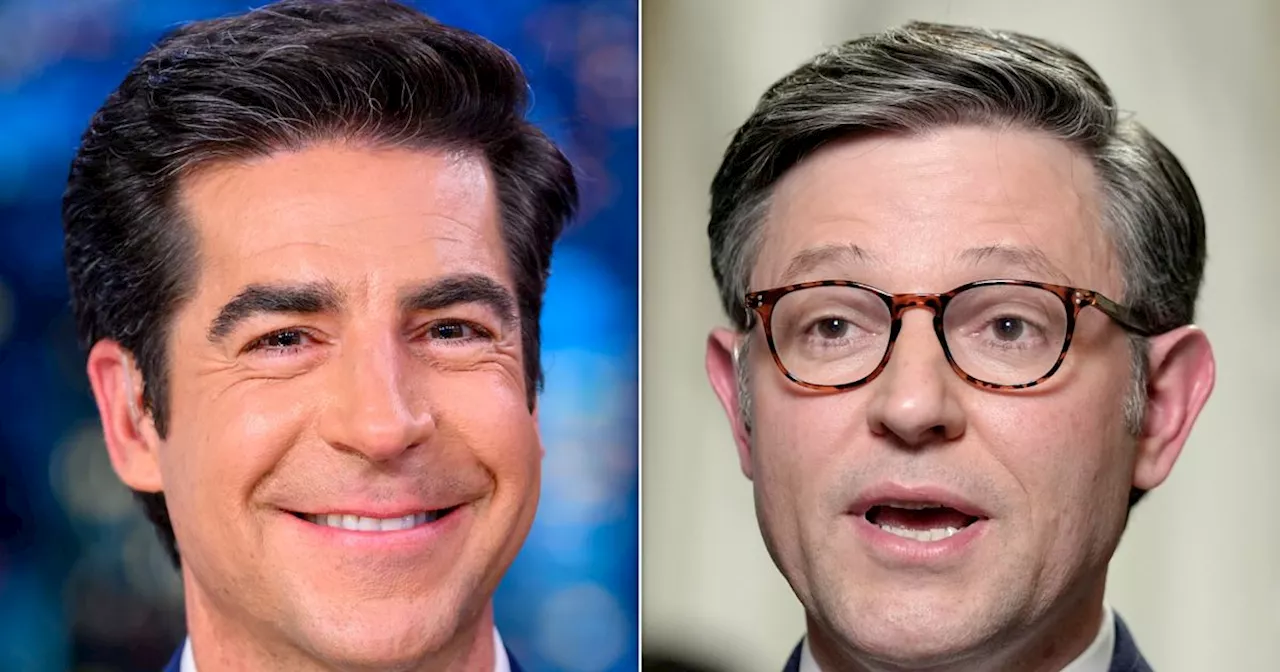 Jesse Watters Asks Mike Johnson If He Has 'Nightmares' About Marjorie Taylor Greene