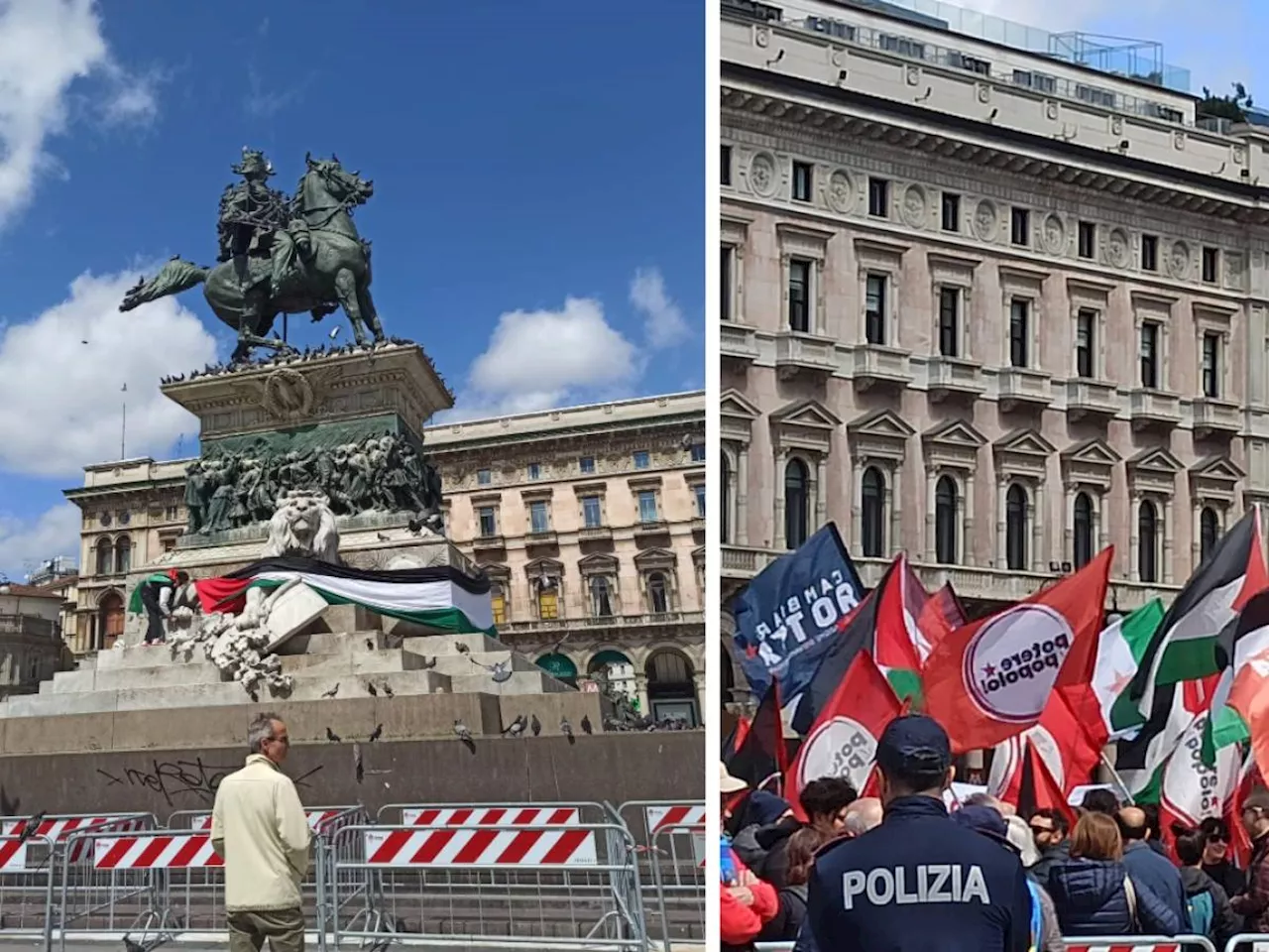 'Piazza Duomo sarà palestinese'. Il proclama per il 25 aprile di Milano