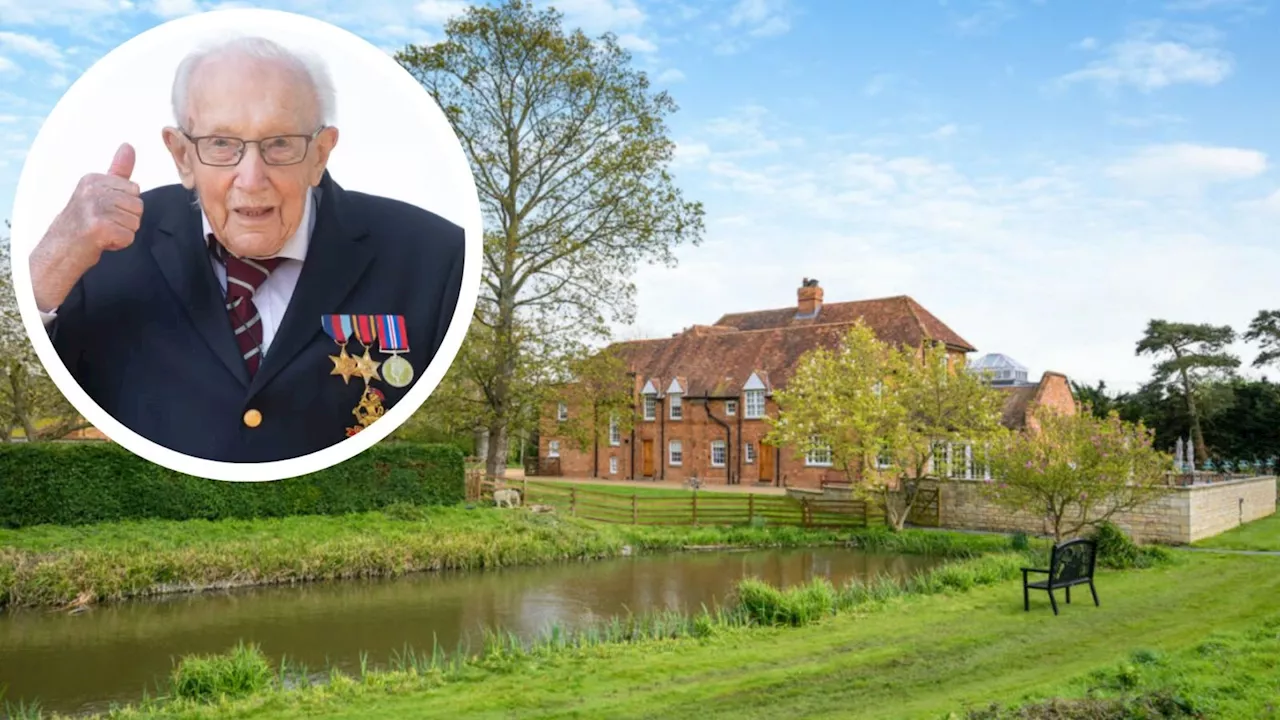 Captain Sir Tom Moore's Bedfordshire family home put up for sale for £2.25m