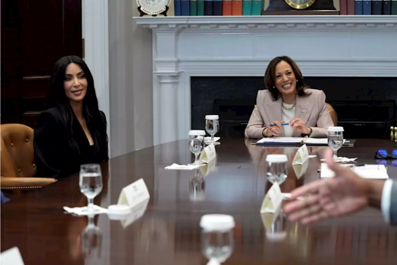 Kim Kardashian joins VP Harris to discuss criminal justice reform