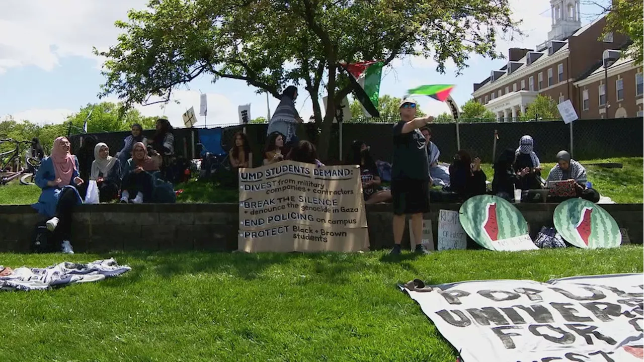University of Maryland students stage sit-in for Gaza, joining nationwide protests
