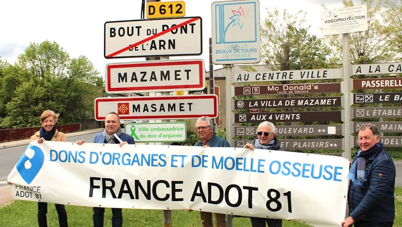 Mazamet baptisée ville ambassadrice du don d’organes dans le Tarn