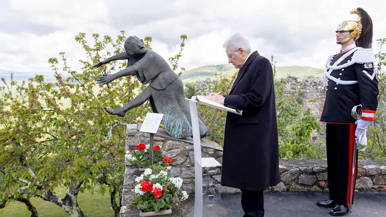 Mattarella a Civitella: “Per il regime pietà non prevista. Il 25 aprile data fondante, i partigiani veri patr…