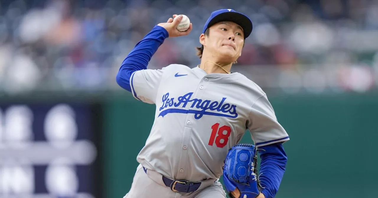 Yoshinobu Yamamoto's six scoreless innings help Dodgers complete sweep of Nationals