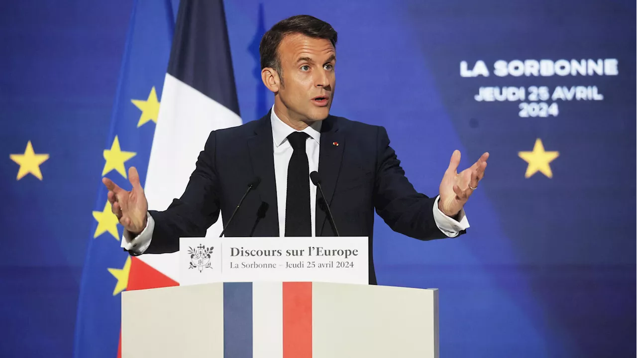 Dans son discours de la Sorbonne, Emmanuel Macron persiste et signe face à la Russie