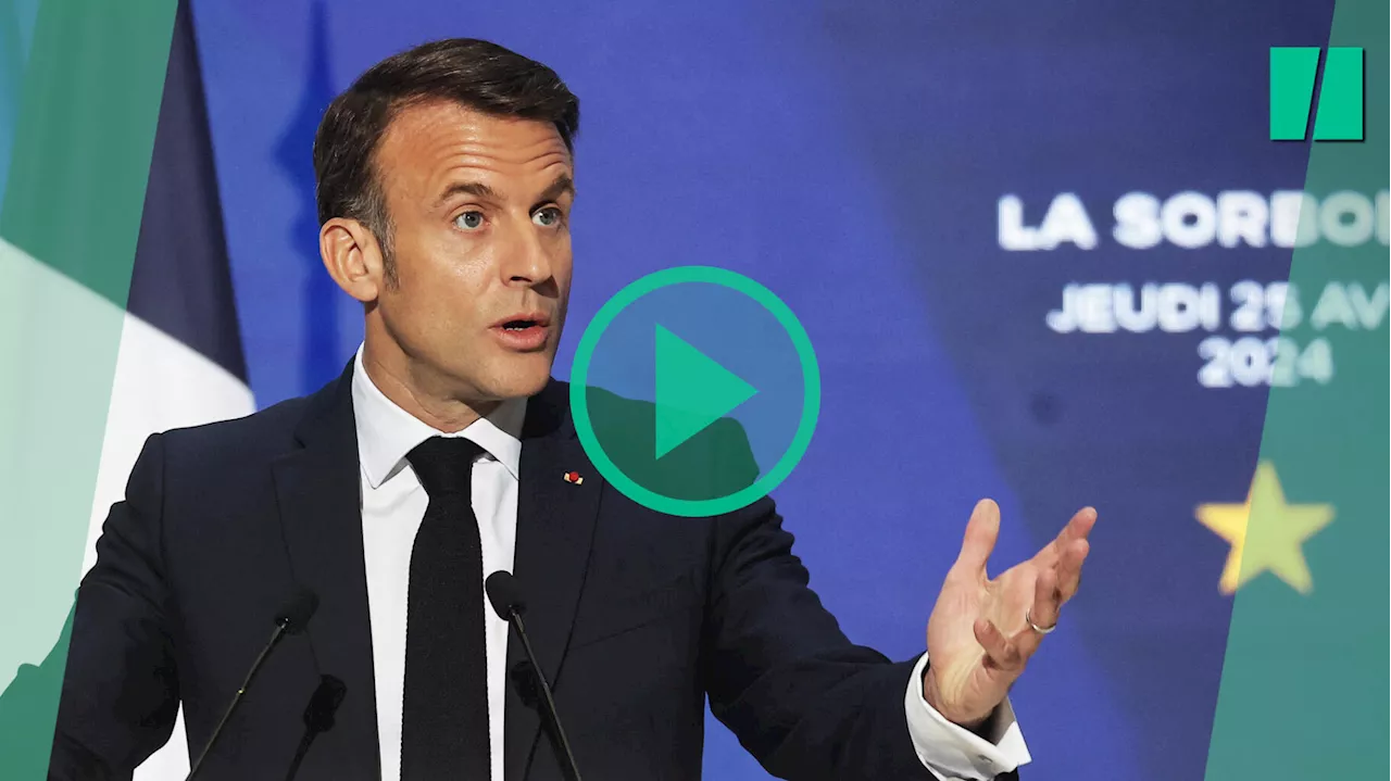 Dans son discours, Emmanuel Macron à la Sorbonne alerte sur l’Europe qui « peut mourir »