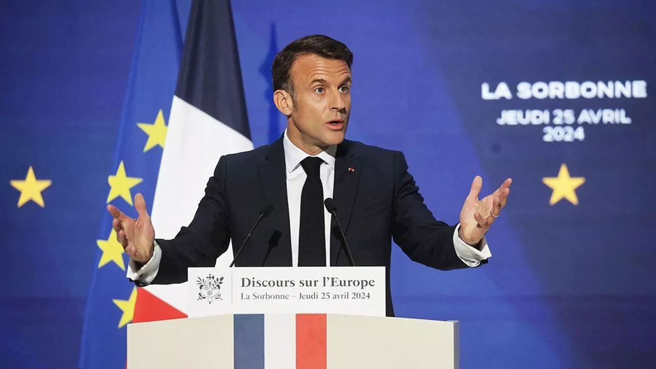 Emmanuel Macron cherche à remettre l'Europe au centre de la campagne électorale