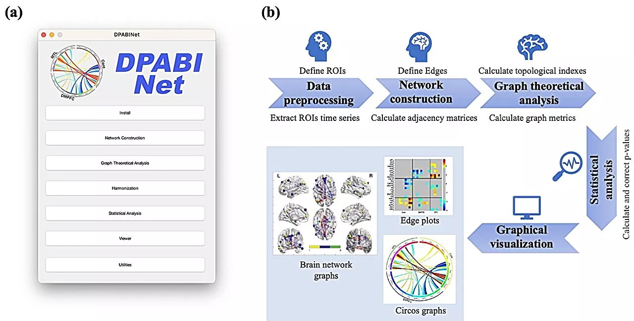 DPABINet: A turn-key brain network and graph theory analysis platform based on MRI data