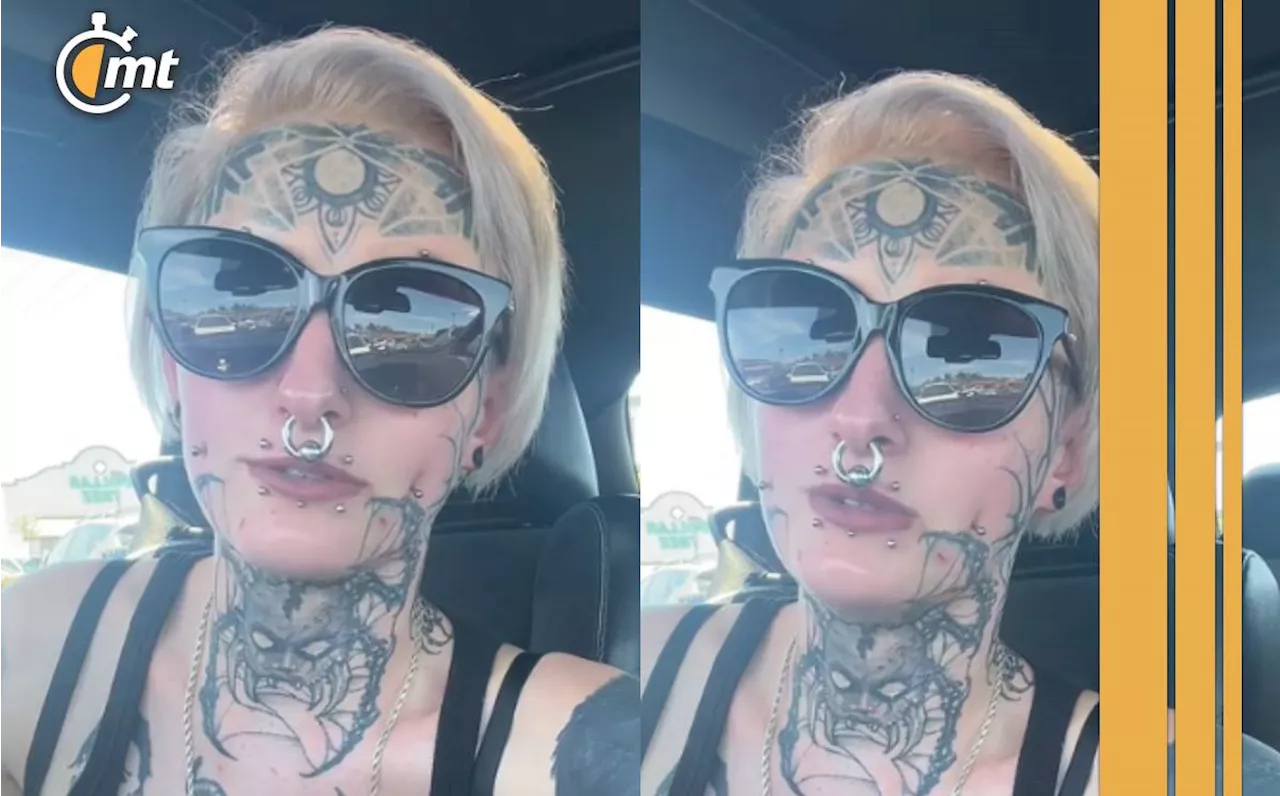 Mujer asegura que no consigue trabajo por la gran cantidad de tatuajes que tiene