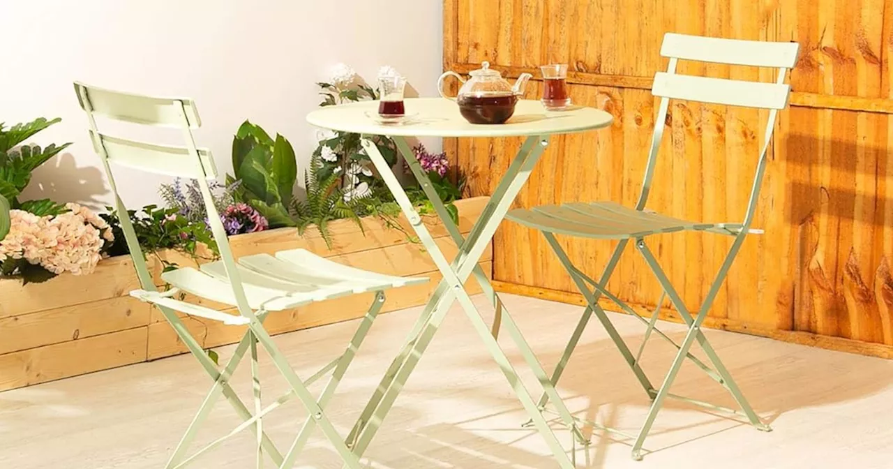 'Beautiful' £75 garden bistro set in 8 colours is like a 'little slice of Paris'