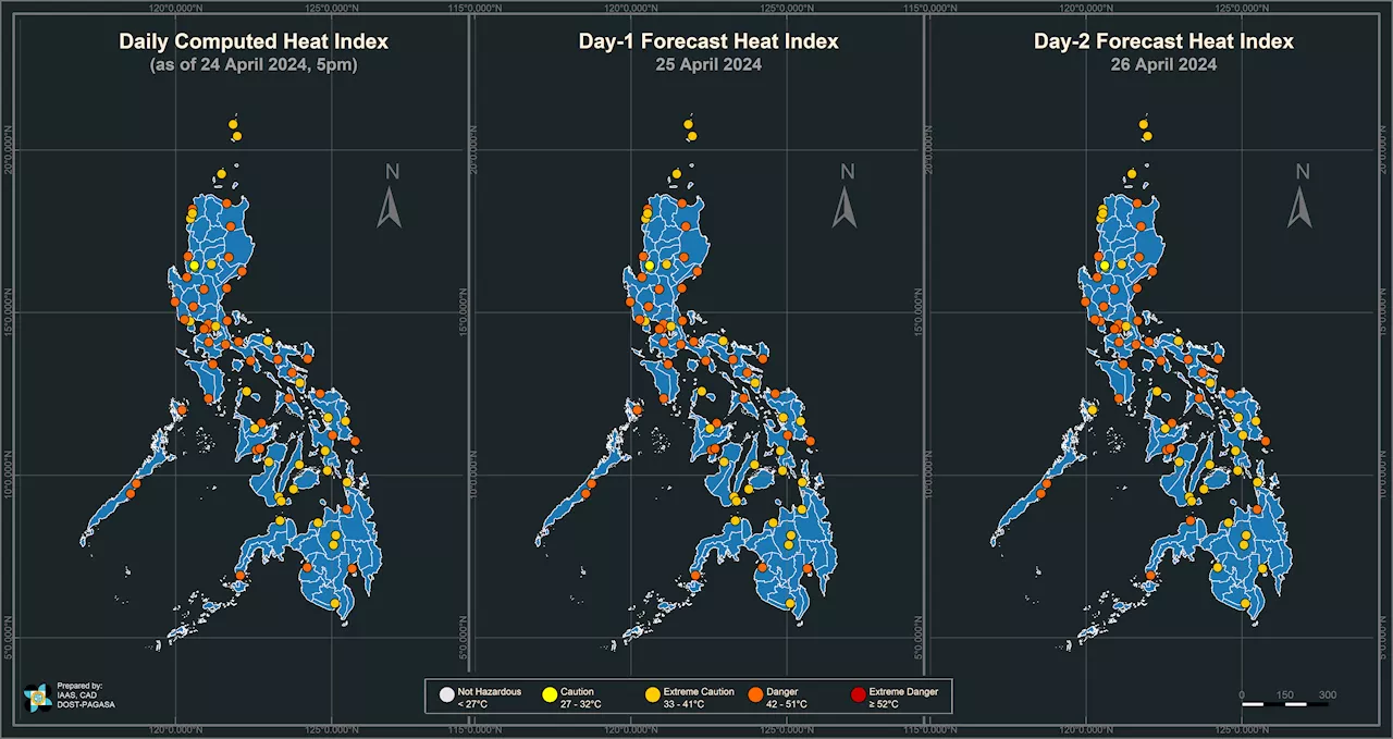 ‘Danger’ level heat index to prevail in 36 areas including Metro Manila, says PAGASA