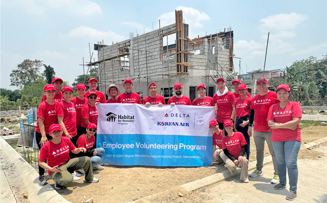 Korean Air, Delta Air Lines team up to build homes in Valenzuela