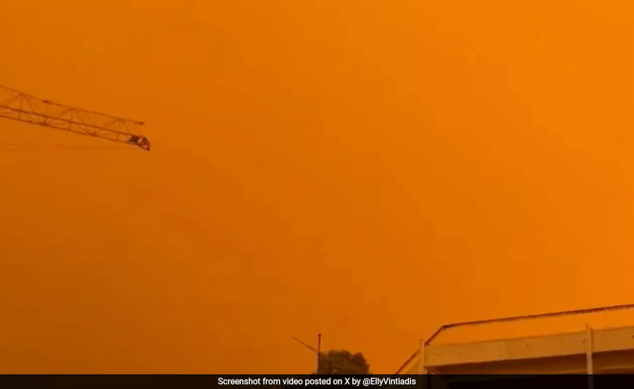 पूरी तरह नारंगी हो गया ग्रीस का आसमान, प्रकृति की हैरान कर देने वाली घटना का Video वायरल, डर से मच गई अफरा-तफरी