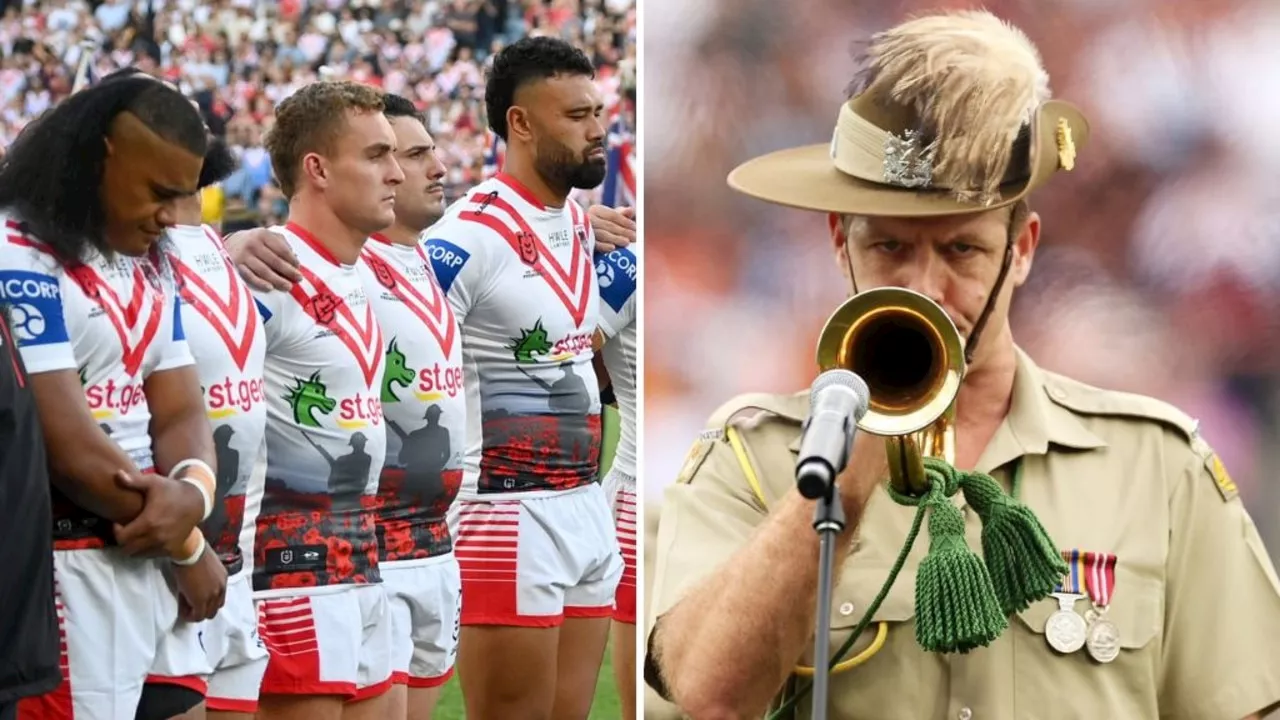 NRL slammed over two words on Anzac Day