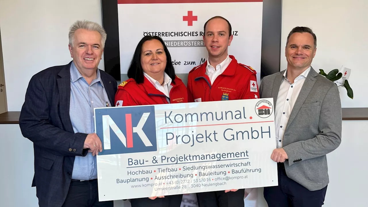 Freude über 2.000 Euro-Spende beim Roten Kreuz Neulengbach