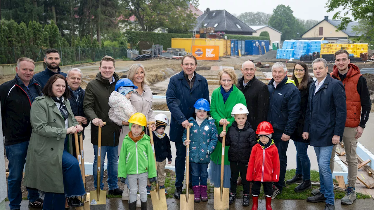 Spatenstich für drei neue Kindergartengruppen in Pottenbrunn