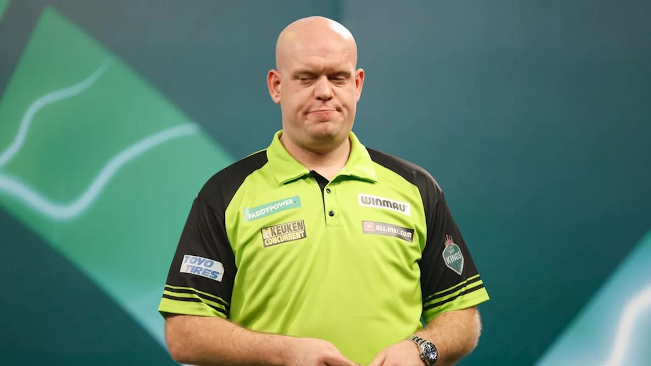 Van Gerwen strandt op verjaardag in halve finales Premier League, Littler wint avond