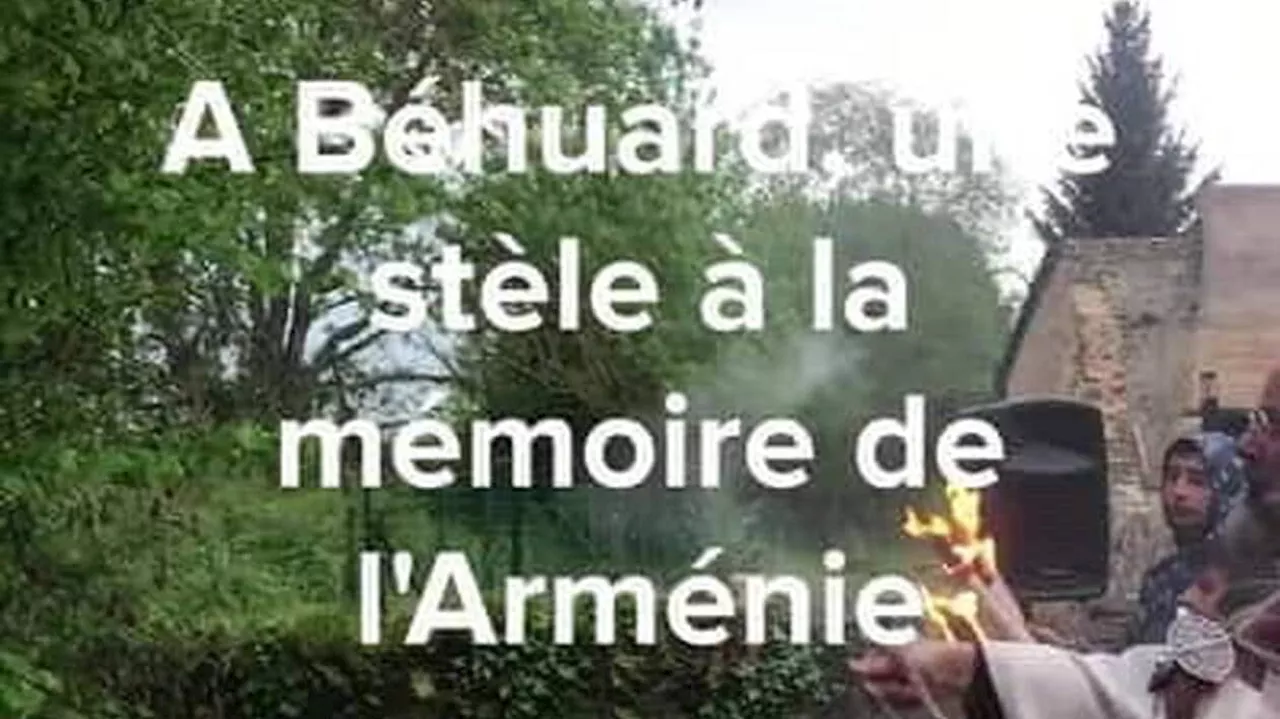 Sur l’île de Béhuard, près d’Angers, une stèle vient rappeler le martyr des Arméniens