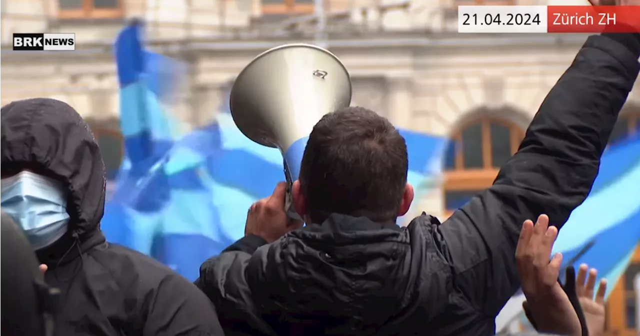 Stadt Zürich / Kreis 1: Polizeieinsatz wegen Protestaktion (Video)