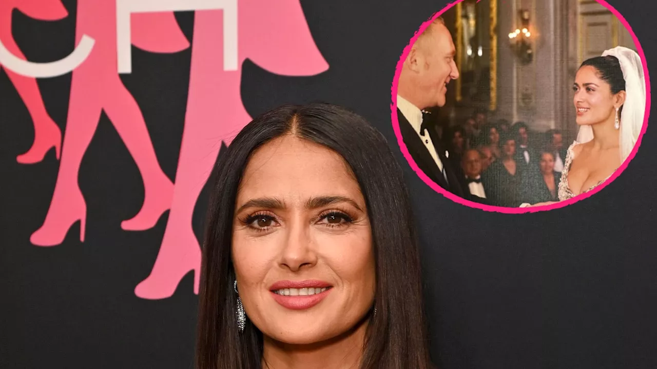 Zum Hochzeitstag: Salma Hayek teilt Fotos von ihrer Trauung