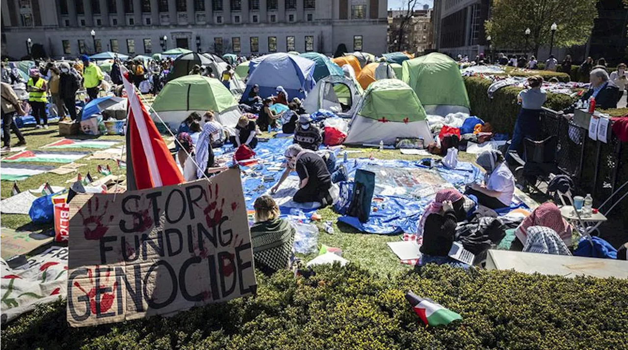 Police Arrest Pro-Palestinian Protestors : Demonstrators Surrender Peacefully In California