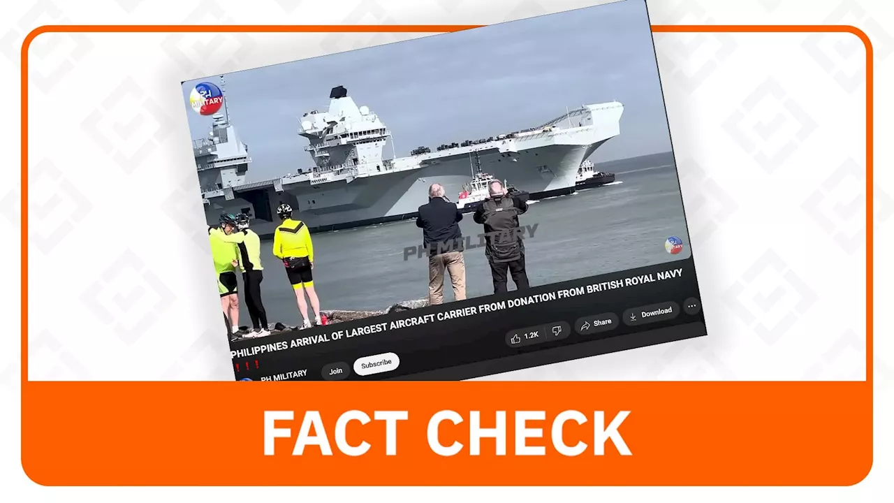 FACT CHECK: UK not donating HMS Prince of Wales to PH