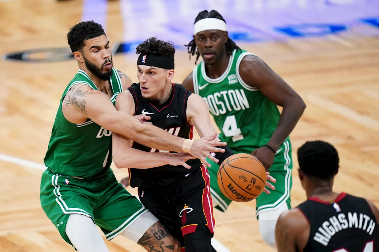 ‘Just let it fly’: Tyler Herro, Heat shoot down Celtics to tie series