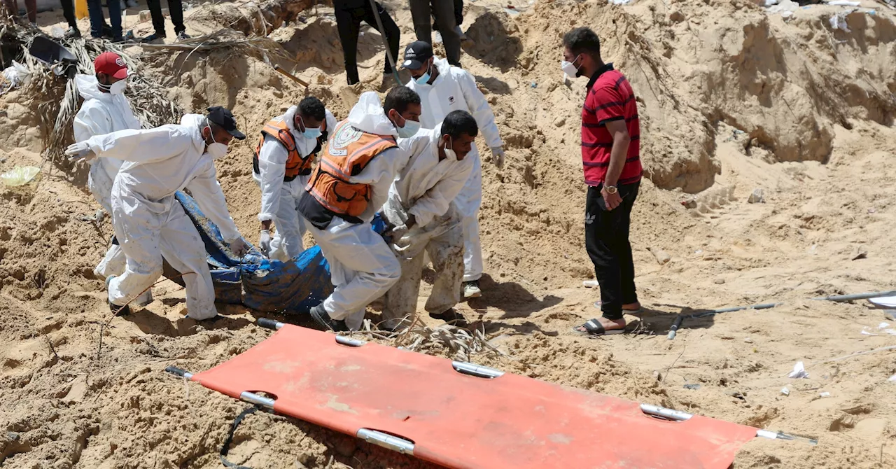 Palestinian authorities seek probe into mass graves at Gaza hospitals